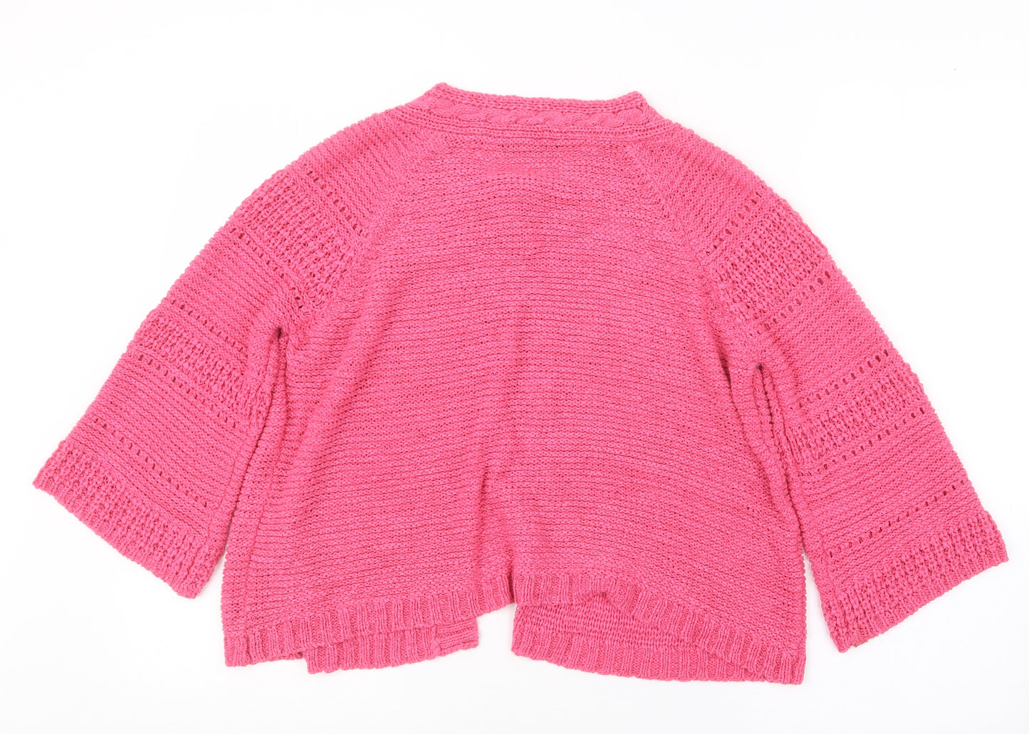 Marks and Spencer Womens Pink  Knit Cardigan Jumper Size 14