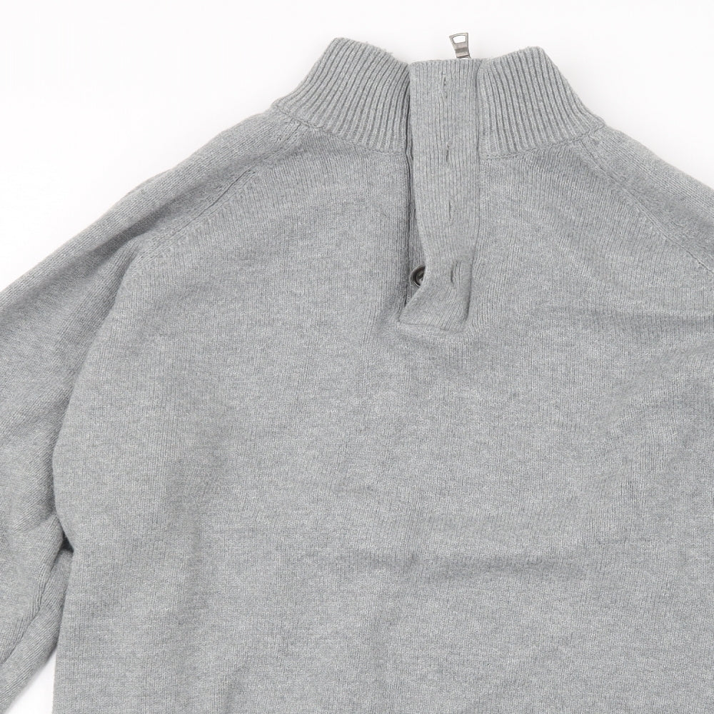 Marks and Spencer Mens Grey  Knit Pullover Sweatshirt Size XL