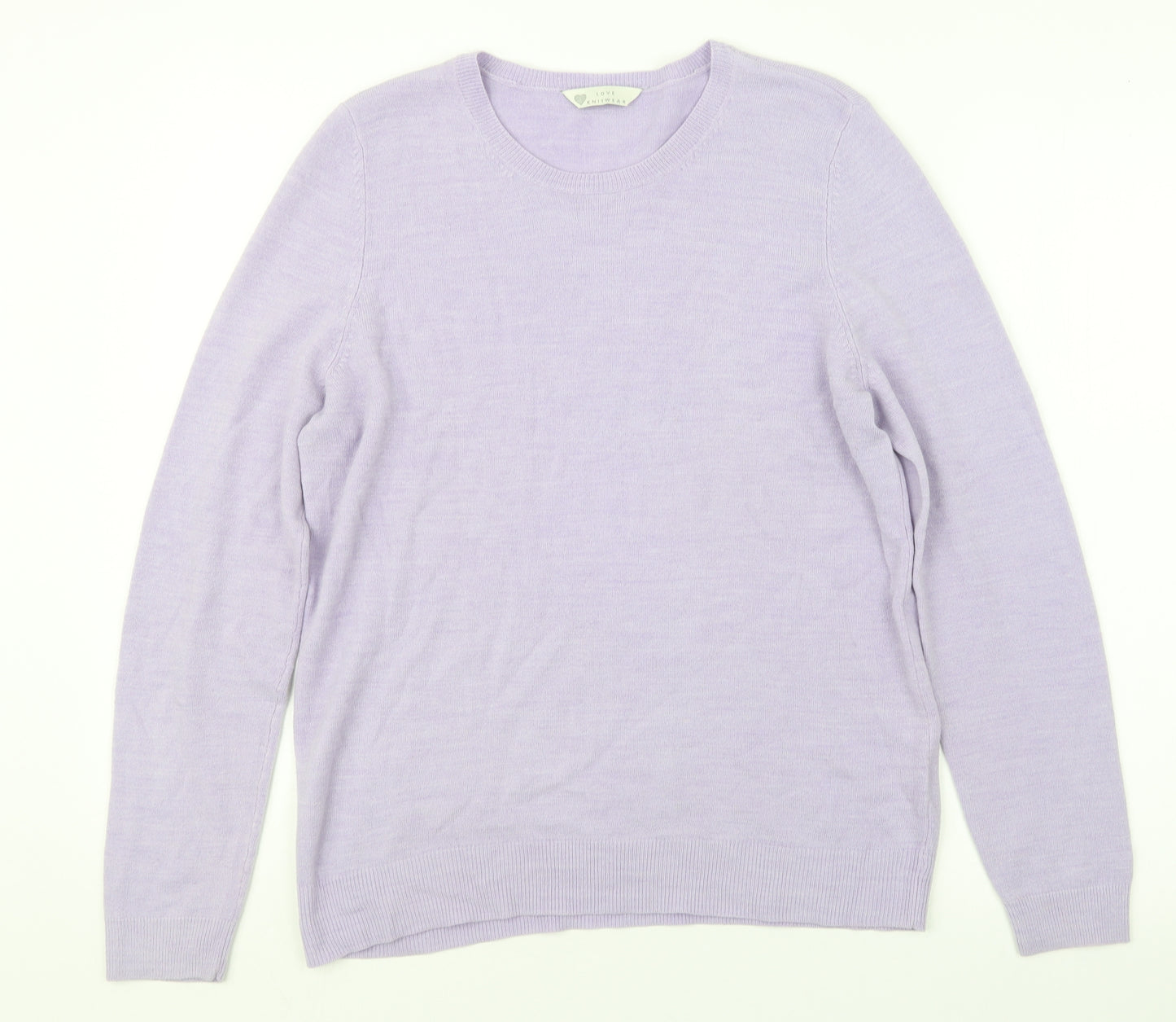 BHS Womens Purple  Knit Pullover Jumper Size 14