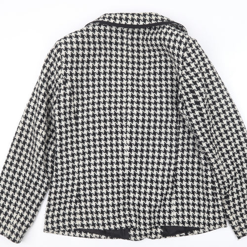 Wardrobe Womens Black Houndstooth  Jacket  Size 14
