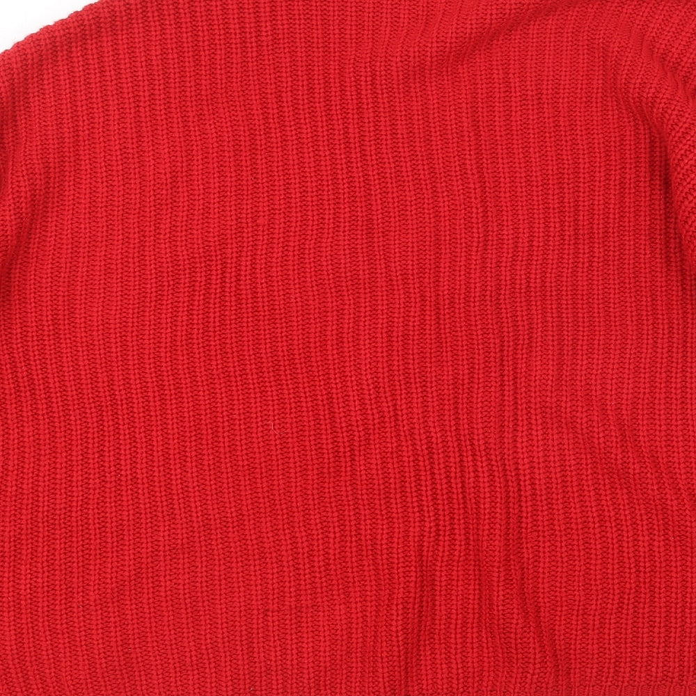 Dorothy Perkins Womens Red  Knit Pullover Jumper Size 16