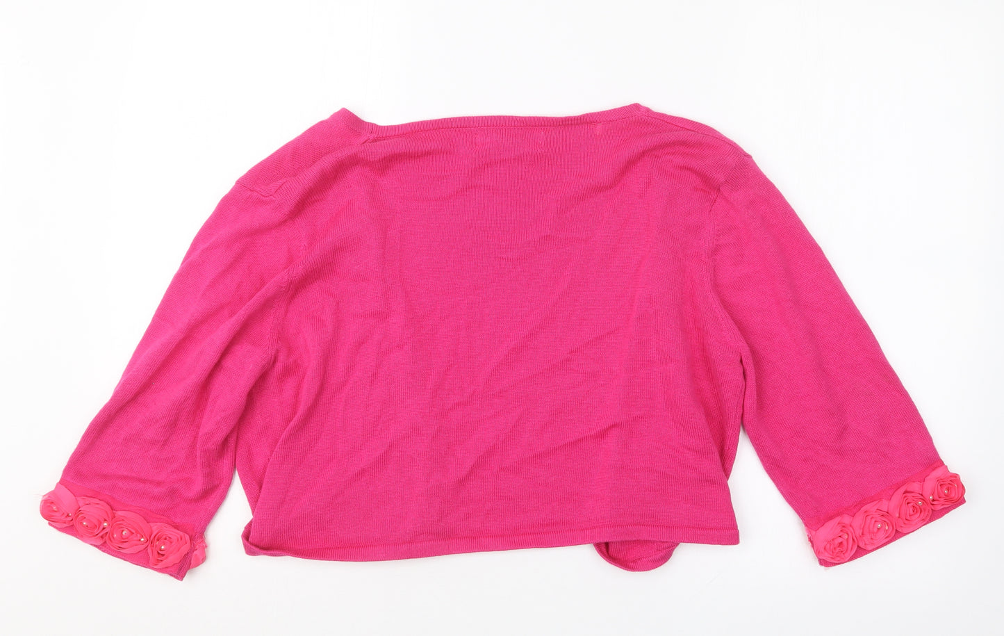 Changes Womens Pink  Knit Cardigan Jumper Size 16