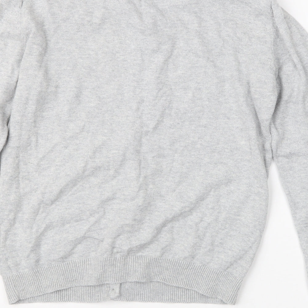 Primark Womens Grey  Knit Cardigan Jumper Size 6