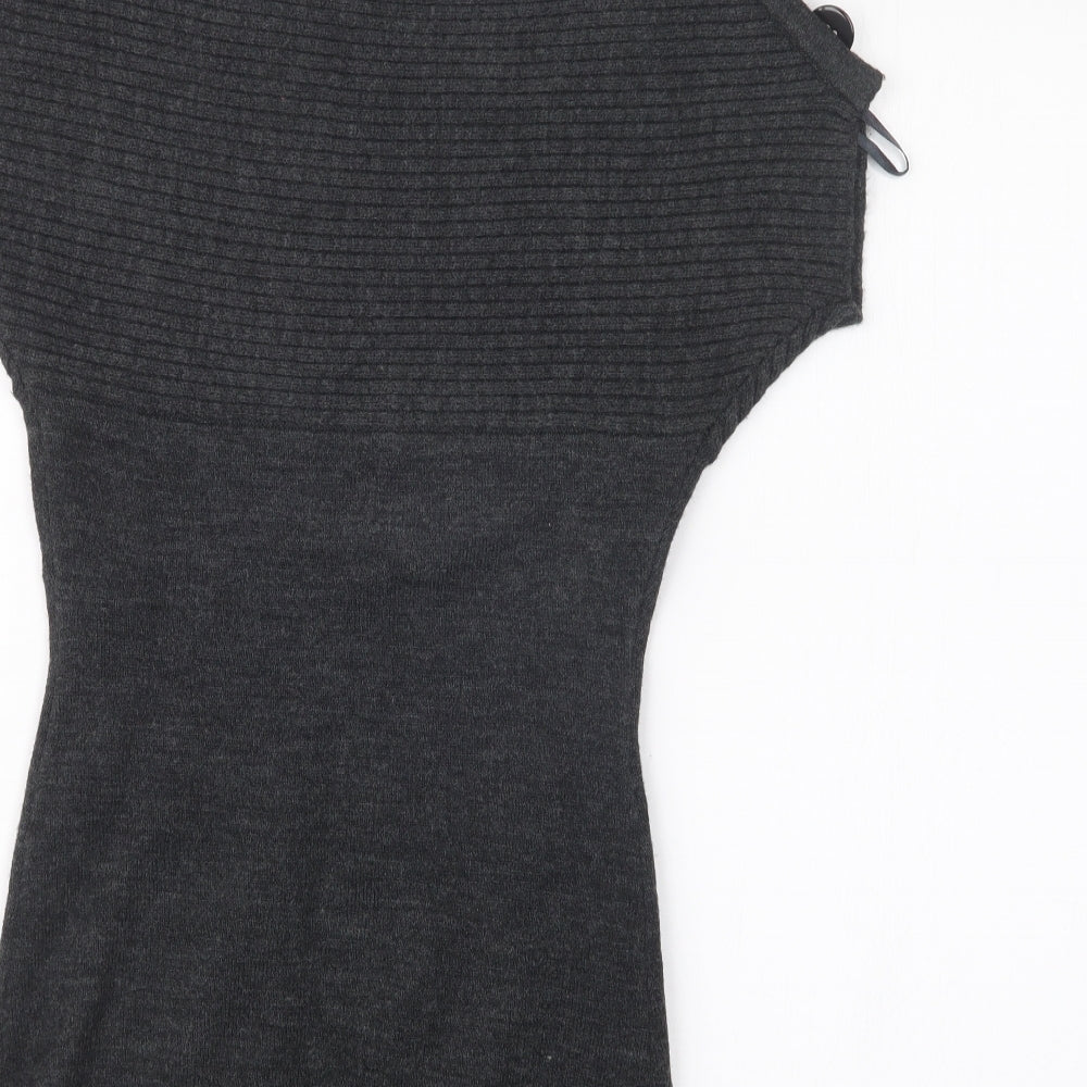 Jane Norman Womens Grey  Knit Pullover Jumper Size 6