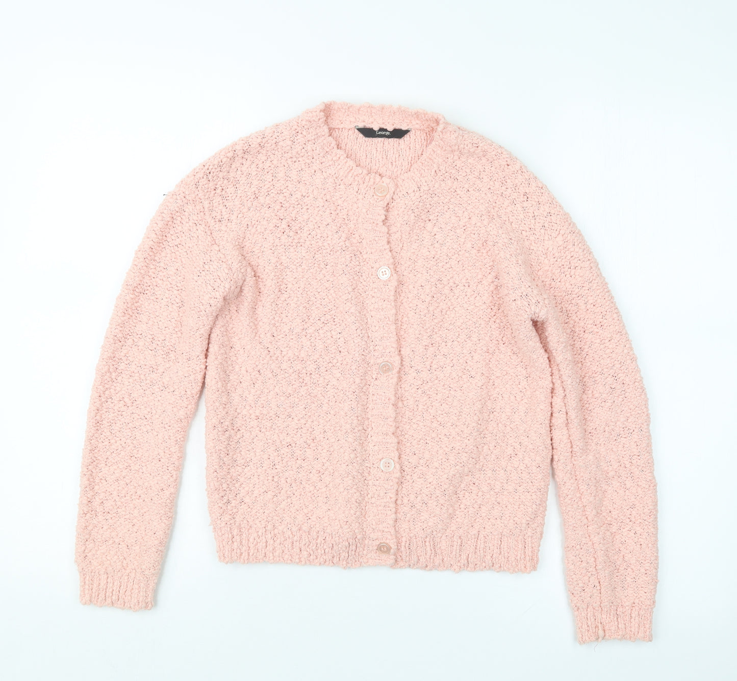 George Girls Pink   Cardigan Jumper Size 10-11 Years