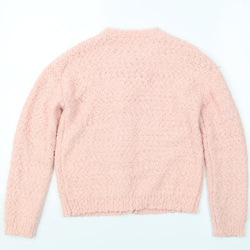 George Girls Pink   Cardigan Jumper Size 10-11 Years
