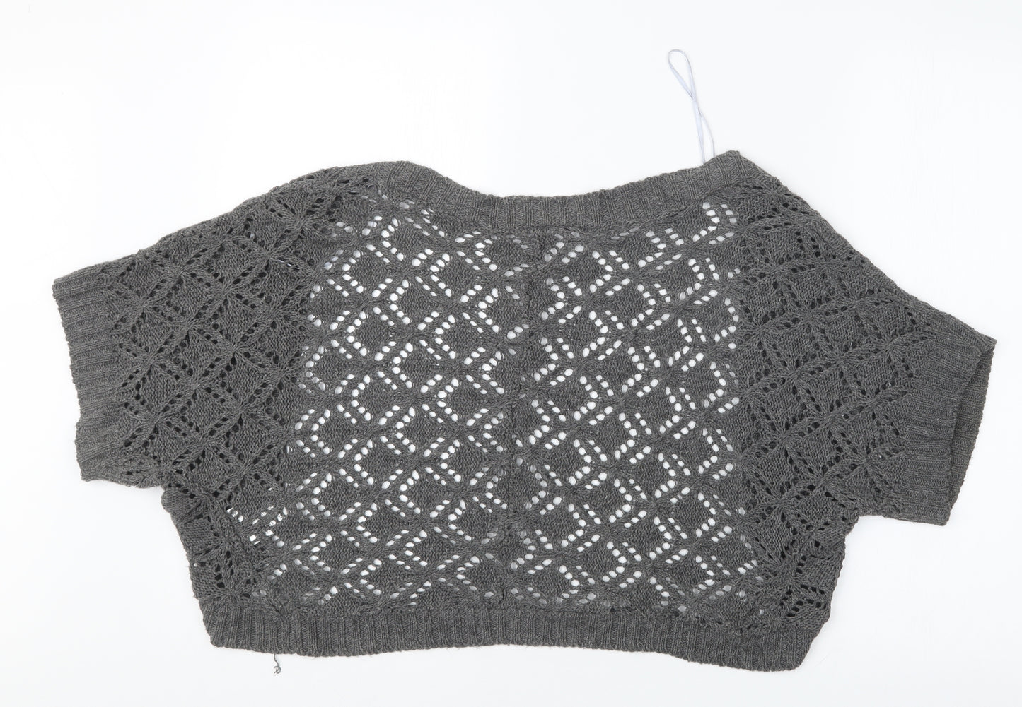 Editions Womens Grey  Knit Cardigan Jumper Size L