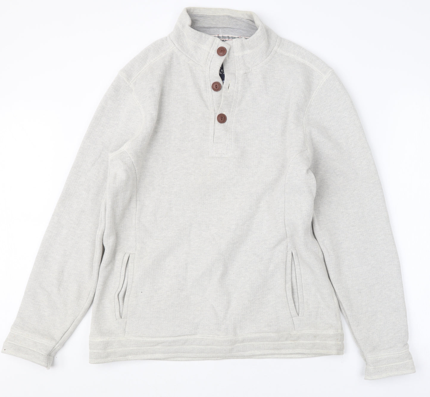 George Mens Grey   Pullover Sweatshirt Size M