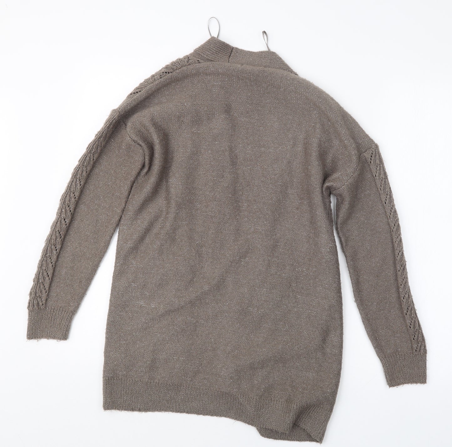 TU Womens Brown  Knit Cardigan Jumper Size 8