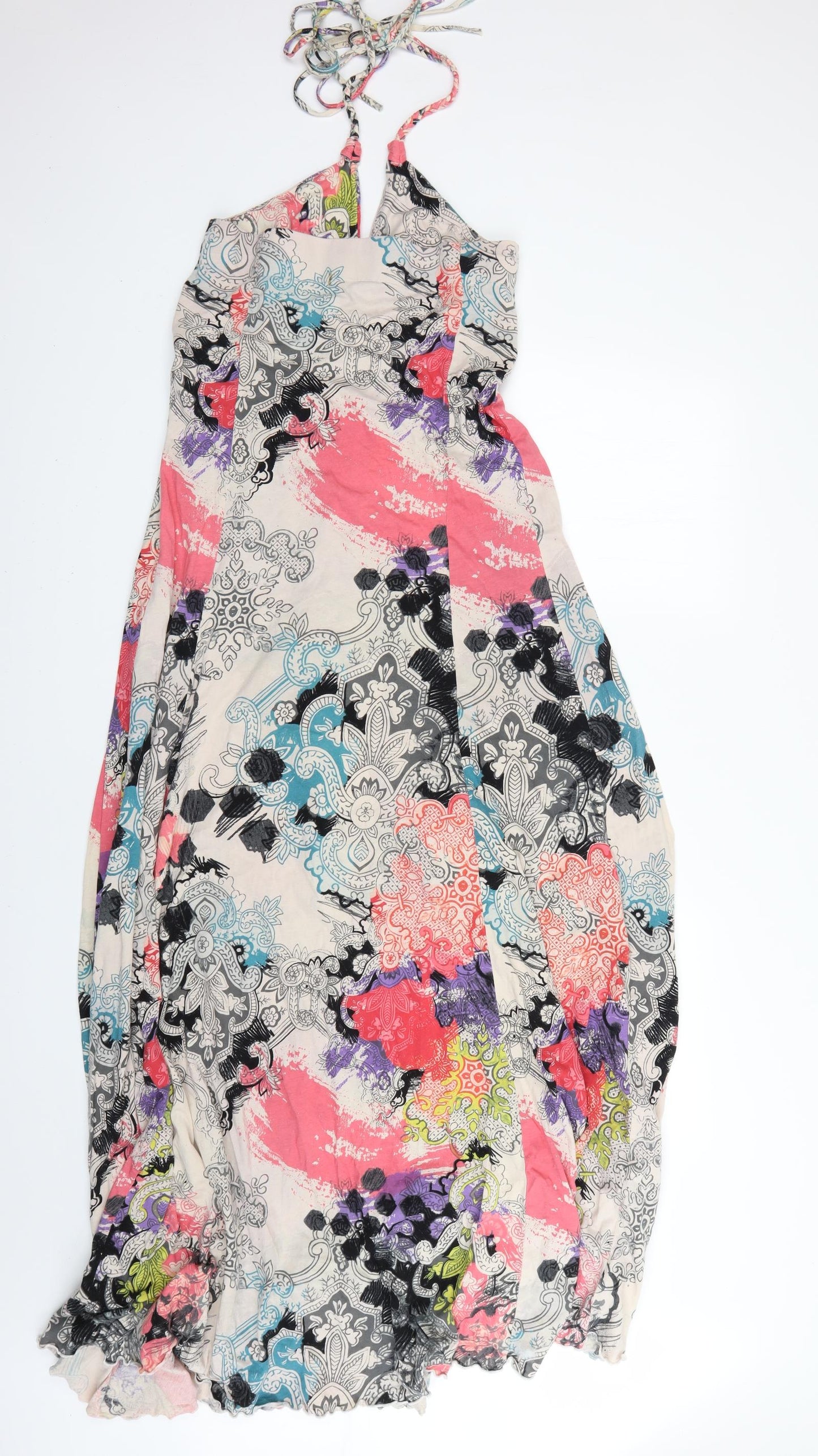 Firetrap Womens Multicoloured Geometric  Maxi  Size M