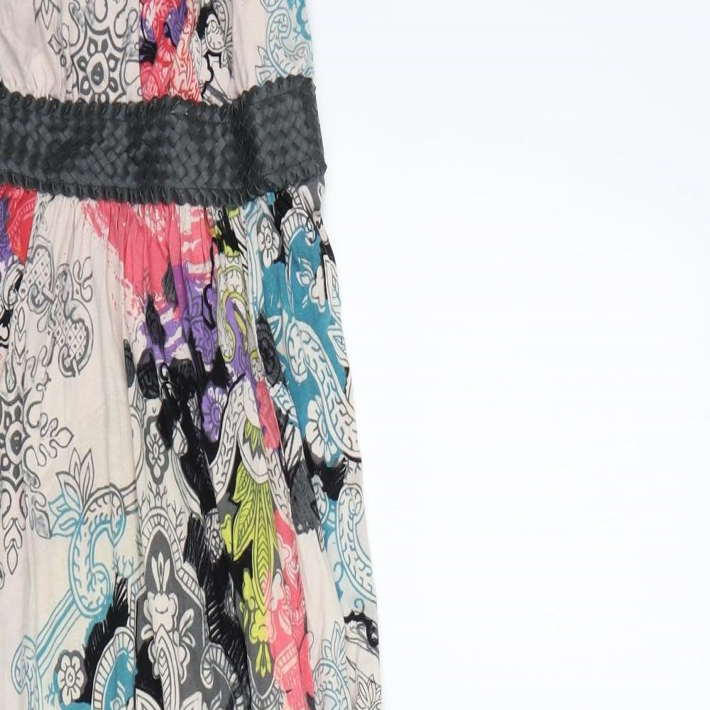 Firetrap Womens Multicoloured Geometric  Maxi  Size M