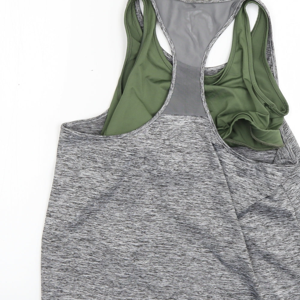 workout Womens Grey   Basic Tank Size 14