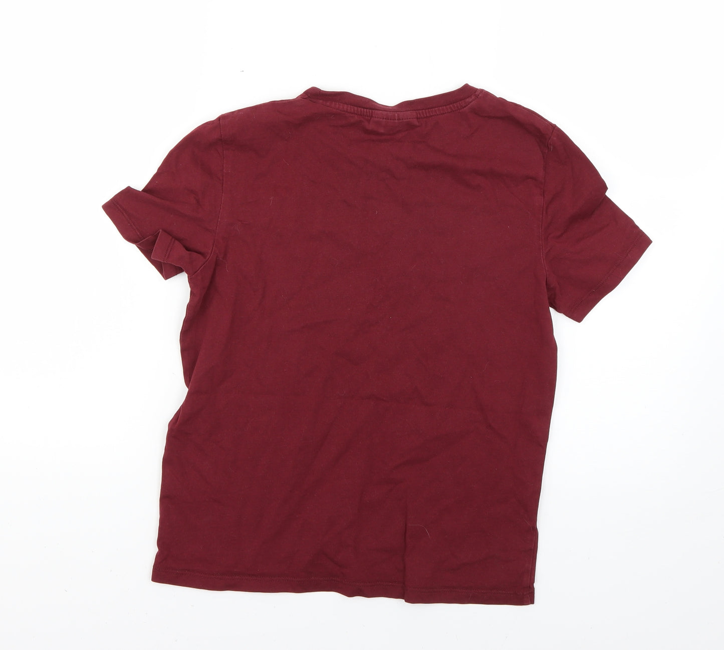 Topshop Womens Red   Basic T-Shirt Size 10