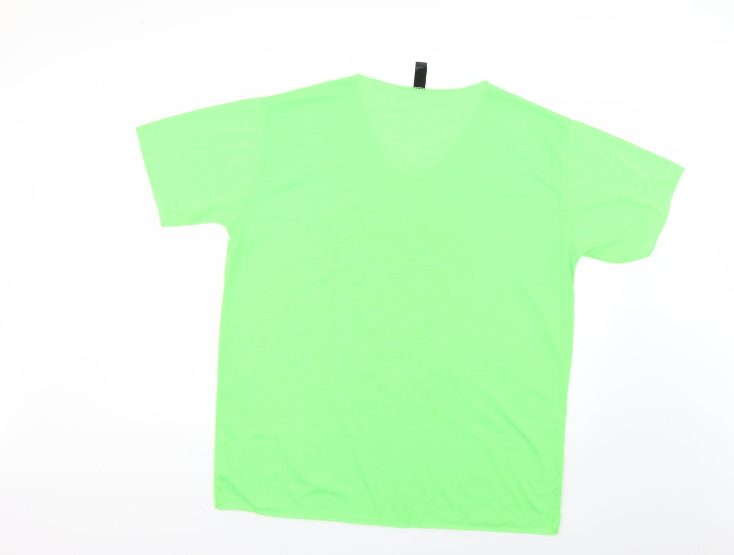 Preworn Mens Green Geometric   T-Shirt Size L
