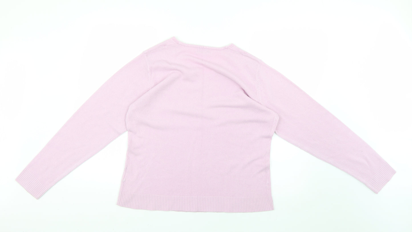 marianna Womens Purple   Pullover Jumper Size XL