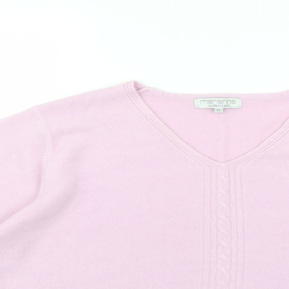 marianna Womens Purple   Pullover Jumper Size XL