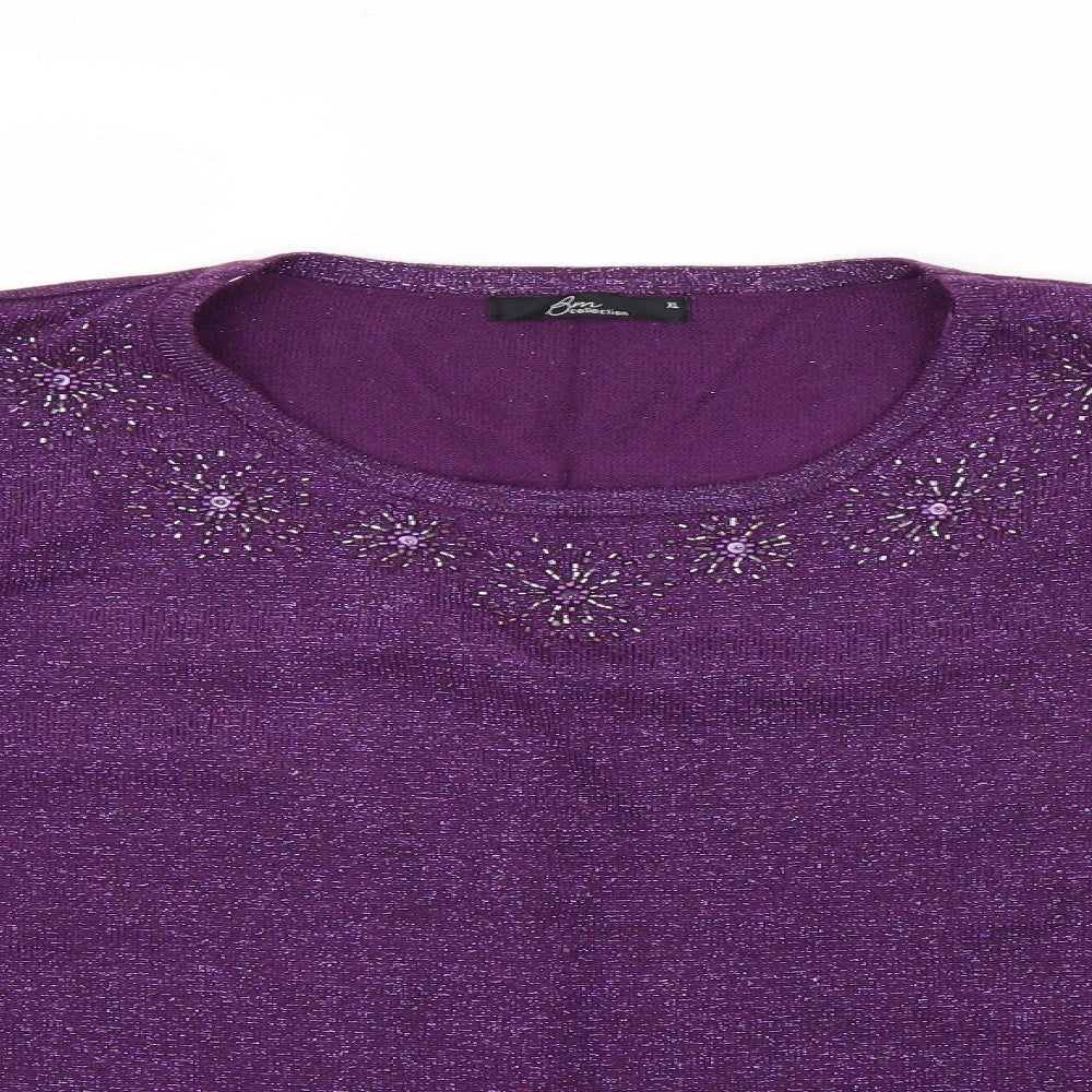 BM Womens Purple   Pullover Jumper Size XL