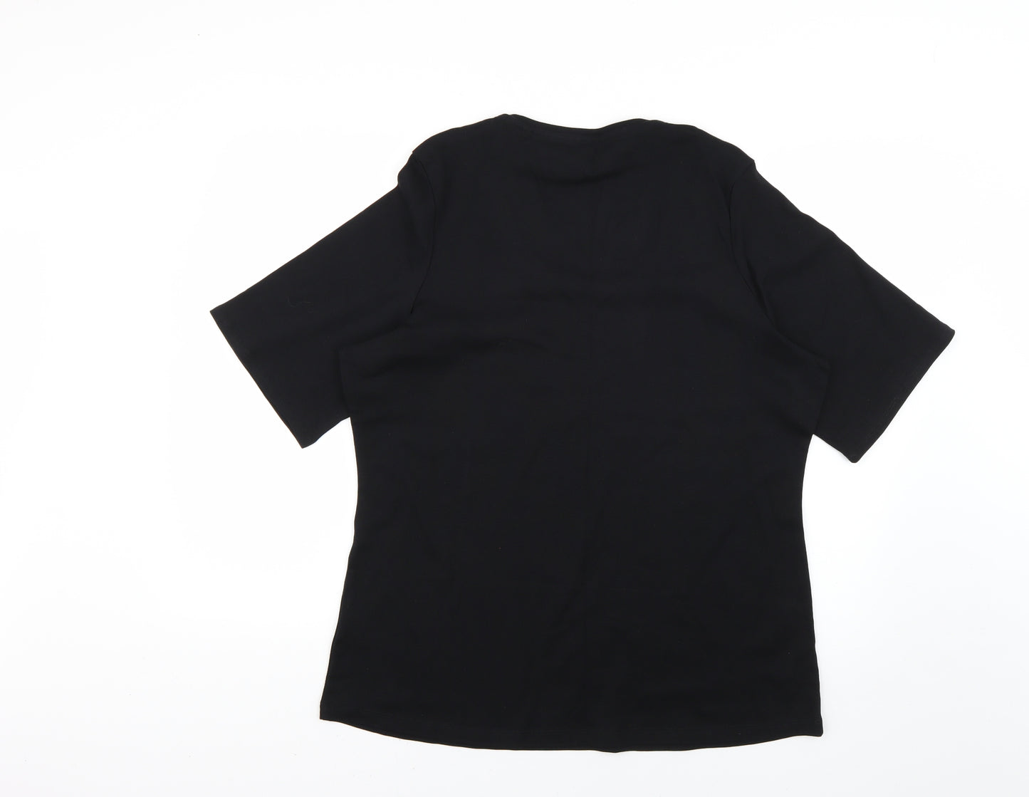 Marks and Spencer Womens Black   Basic T-Shirt Size 24