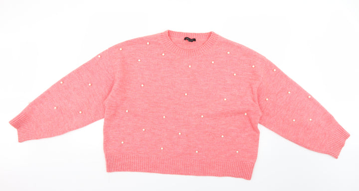 New Look Womens Pink   Pullover Jumper Size L
