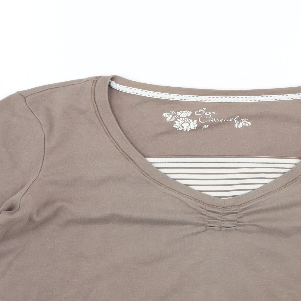 BM Womens Brown   Basic T-Shirt Size M