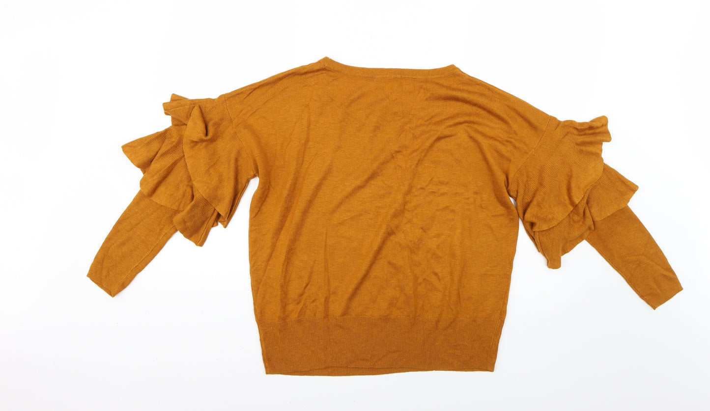 TU Womens Gold   Pullover Jumper Size 16