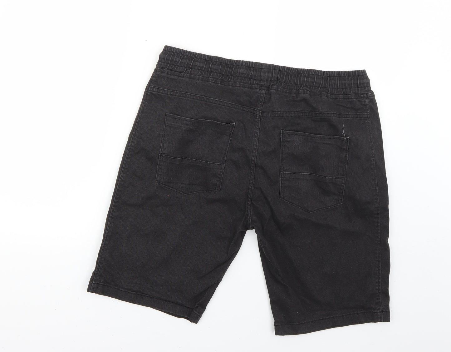 Primark Mens Black   Chino Shorts Size L