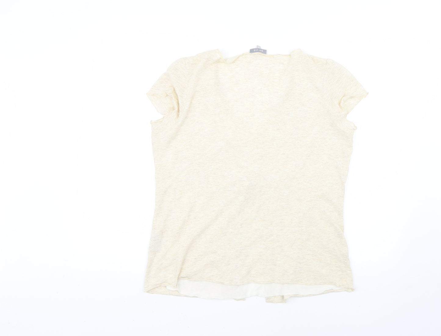Per Una Womens Beige   Basic T-Shirt Size 16