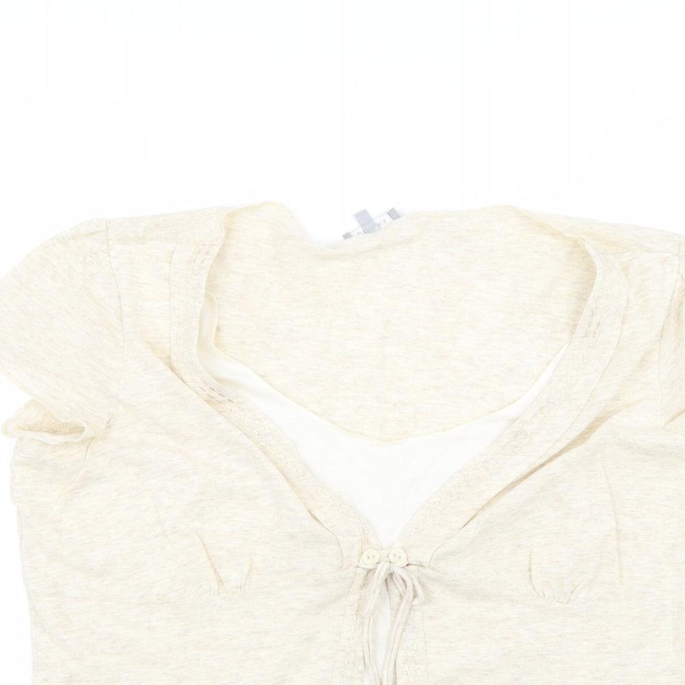 Per Una Womens Beige   Basic T-Shirt Size 16