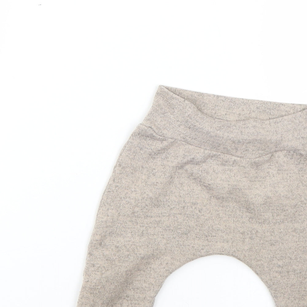 ella & jokids Baby Beige   Jogger Trousers Size 12-18 Months