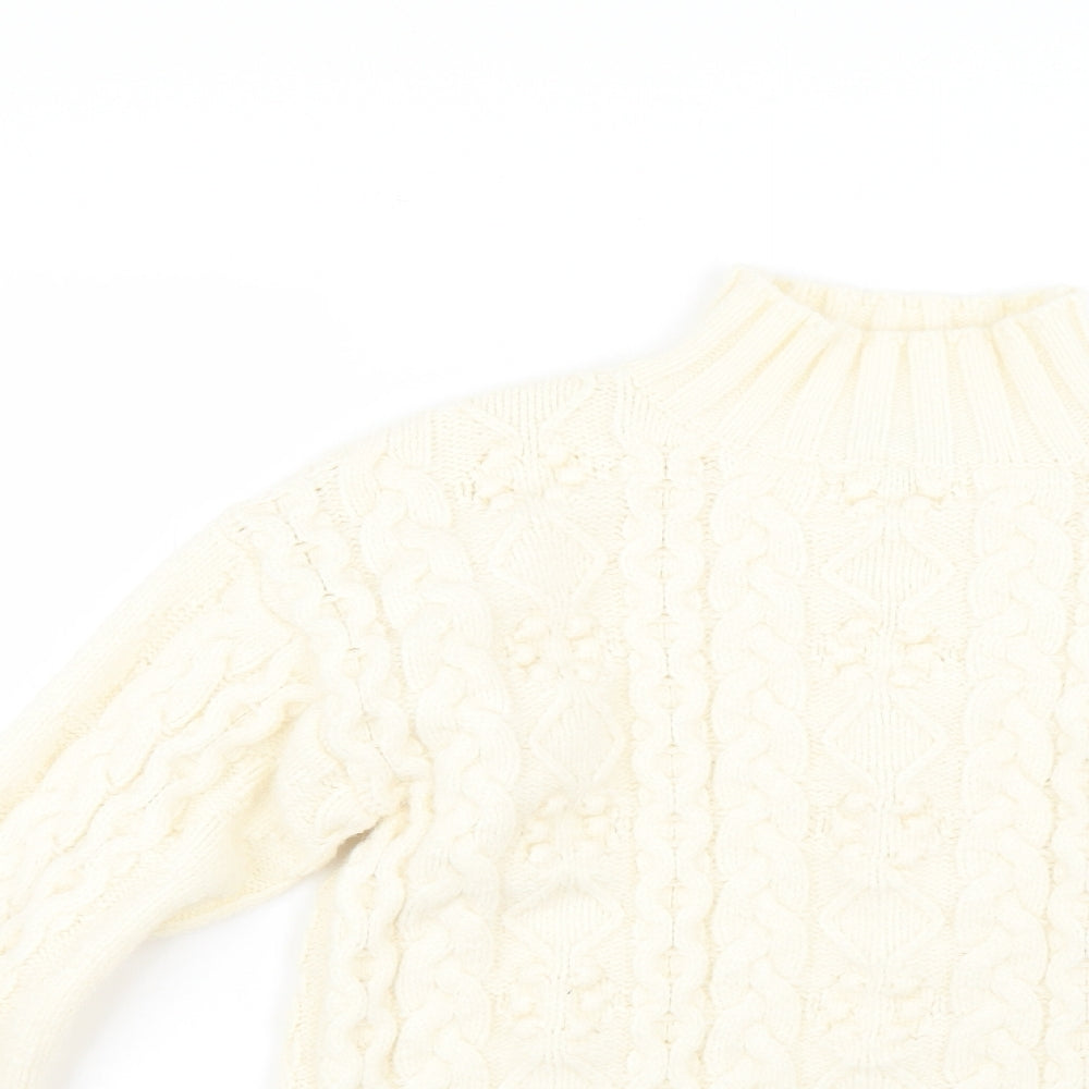 PRETTYLITTLETHING Womens Beige   Pullover Jumper Size S