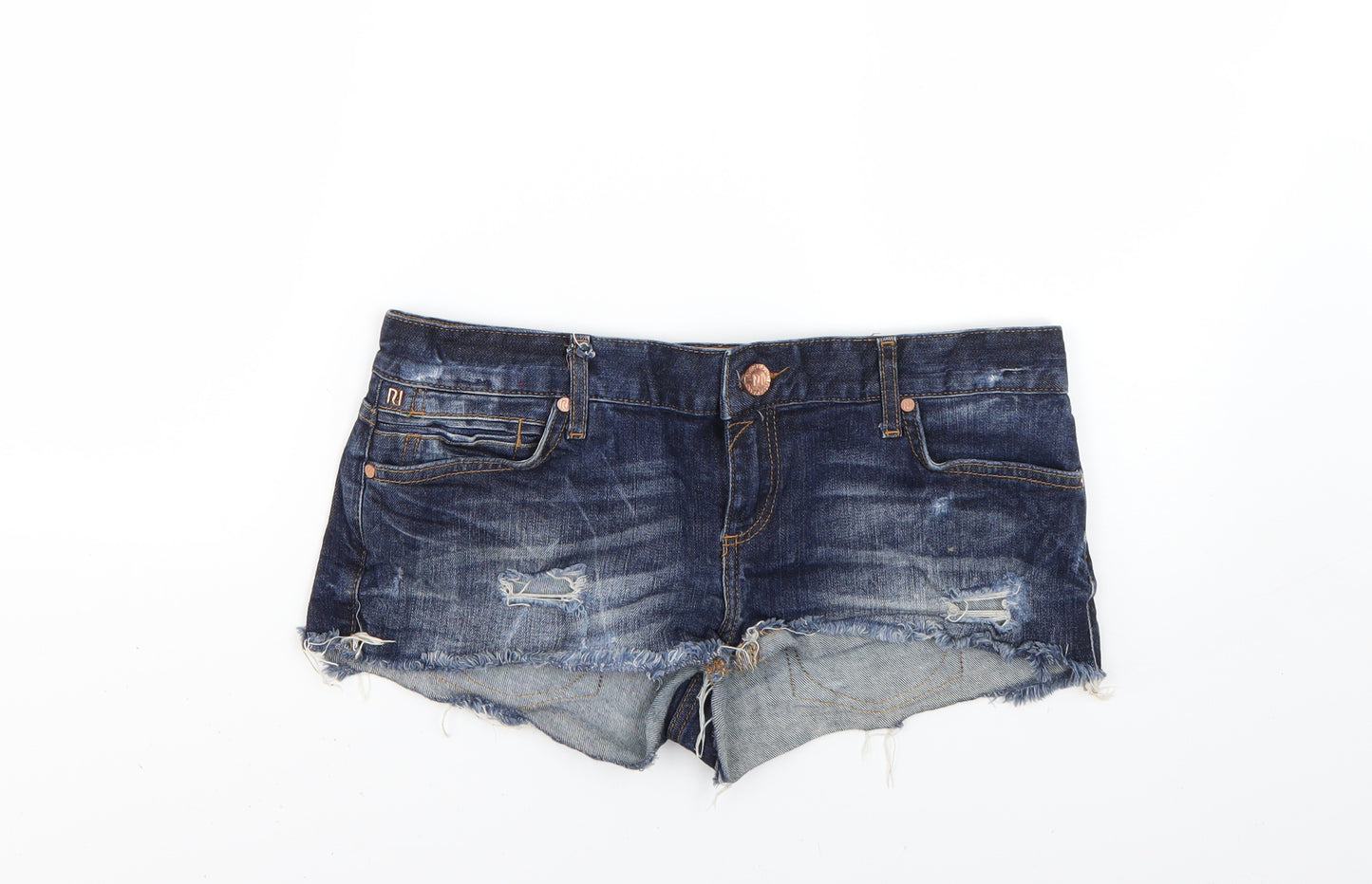 River Island Womens Blue   Cut-Off Shorts Size 12