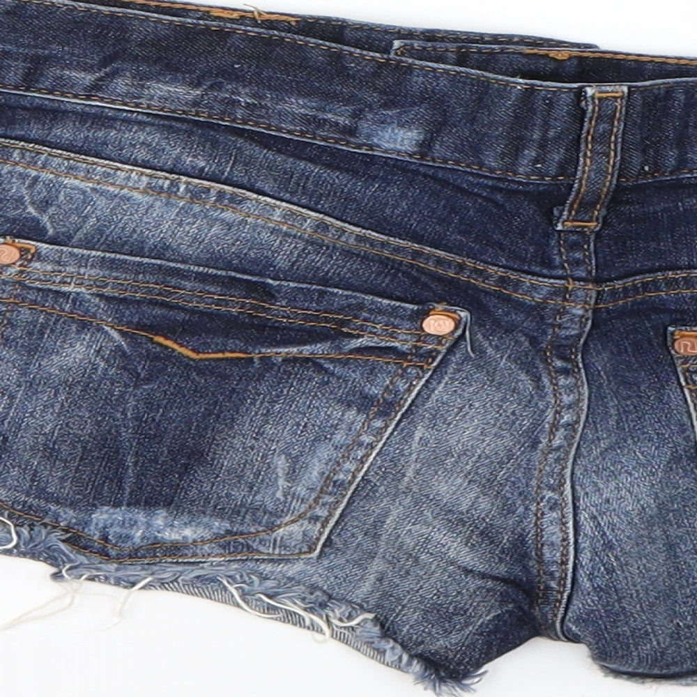 River Island Womens Blue   Cut-Off Shorts Size 12