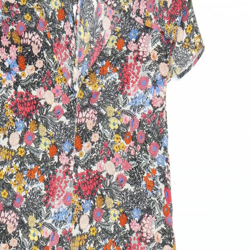 Boohoo Womens Multicoloured Geometric  Jumpsuit One-Piece Size 12