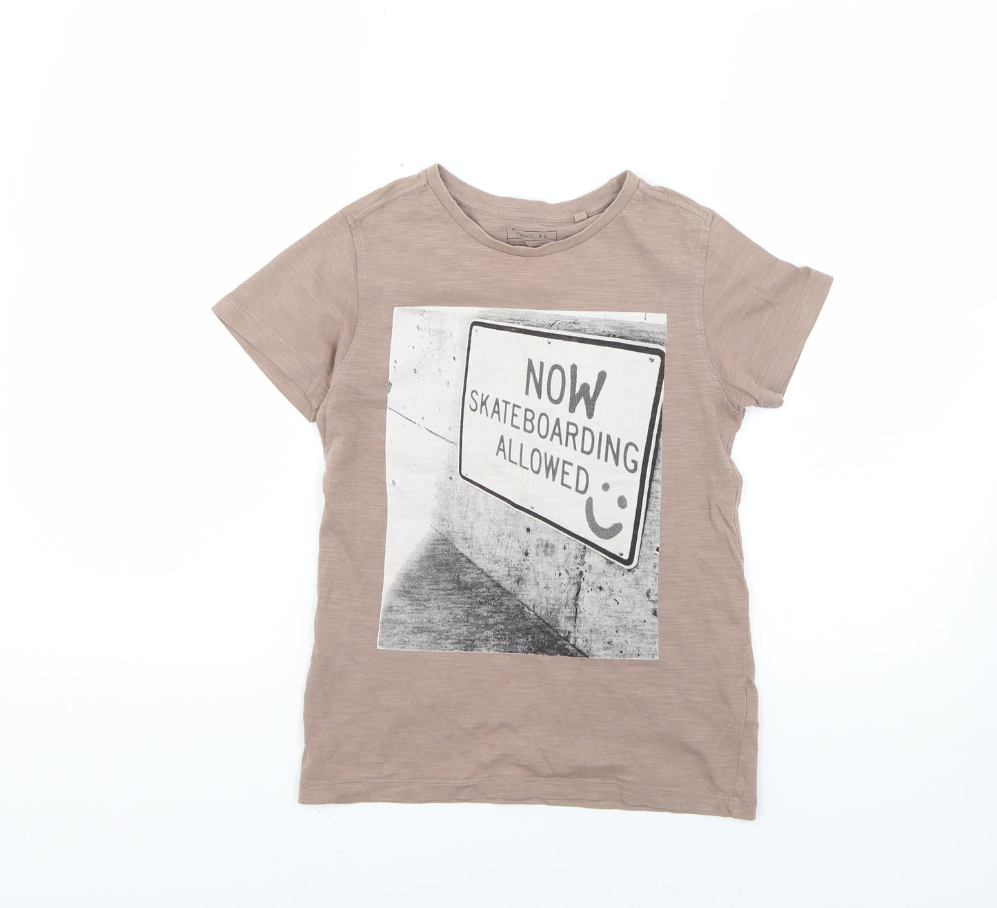 NEXT Boys Beige   Basic T-Shirt Size 7 Years