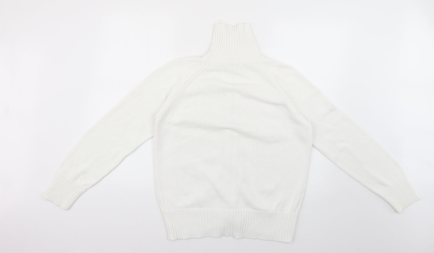 George Womens White   Full Zip Jumper Size 18