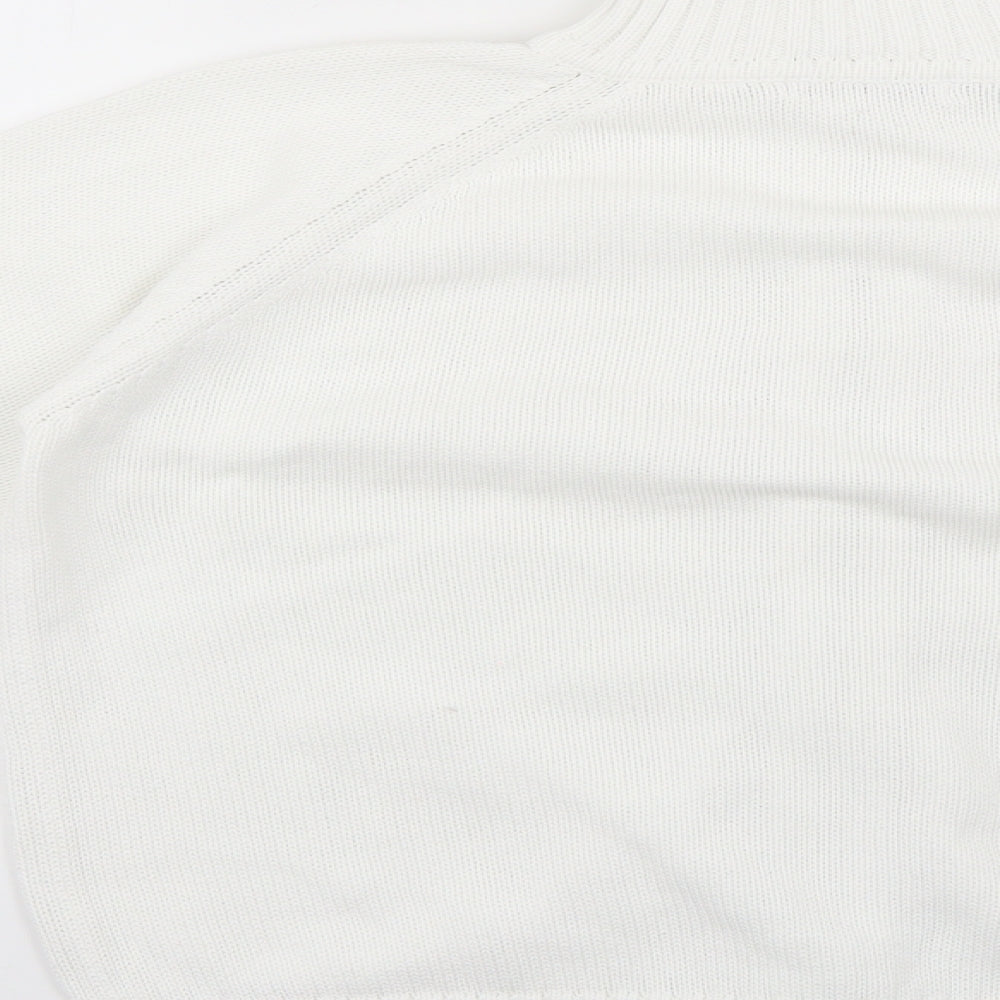 George Womens White   Full Zip Jumper Size 18