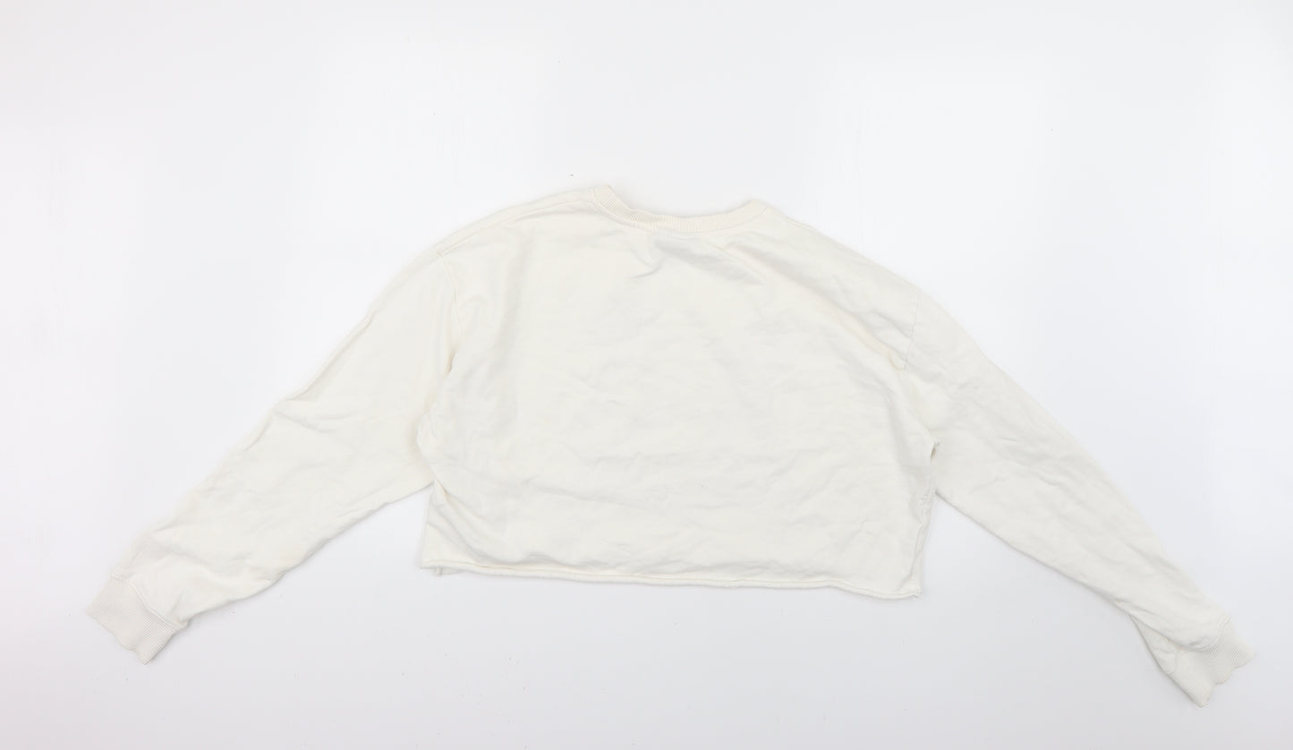 Topshop Womens White   Pullover Jumper Size 10