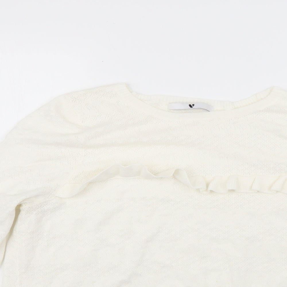 Very Womens White   Pullover Jumper Size 18