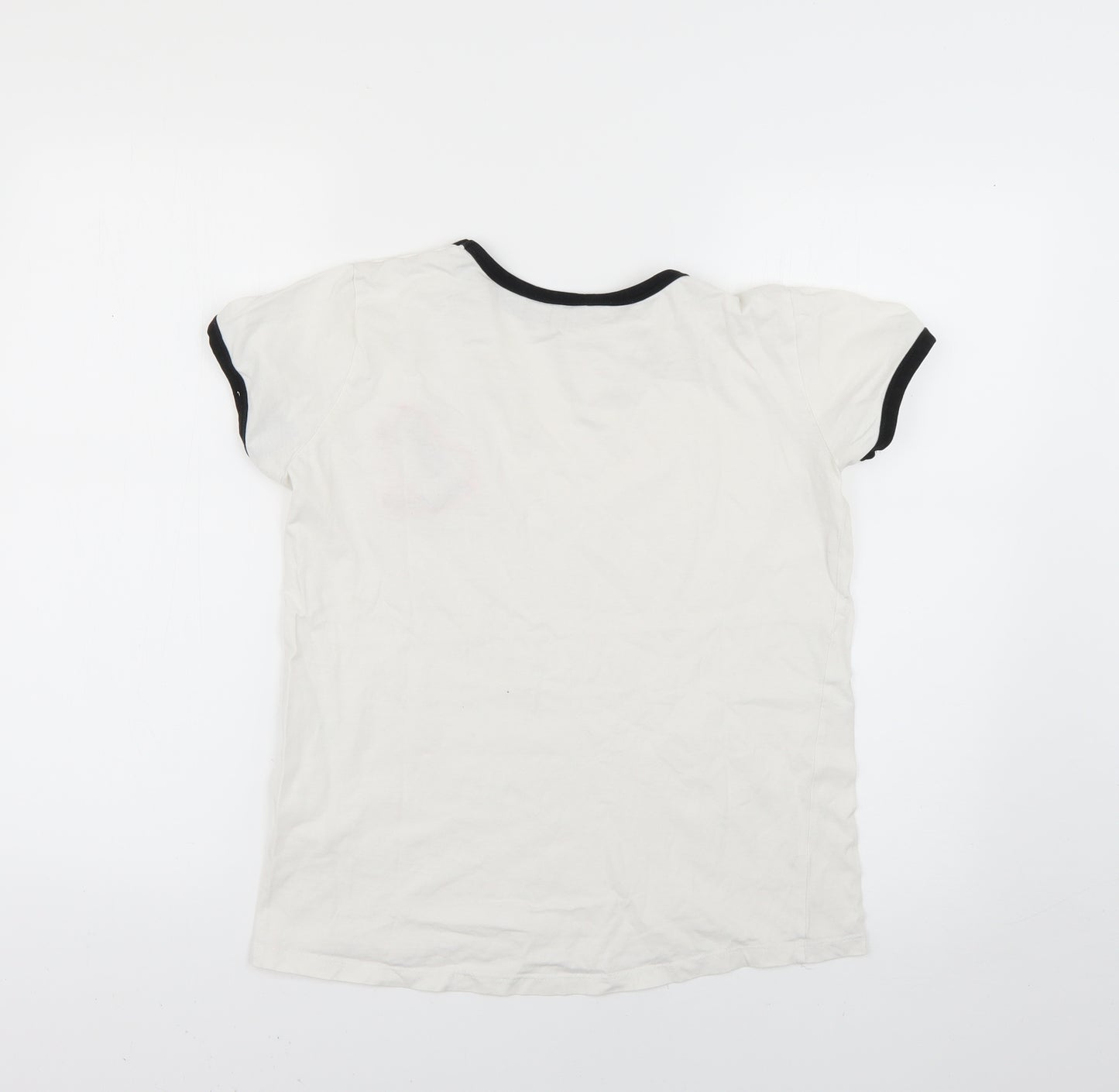 sinsey Womens White   Basic T-Shirt Size M