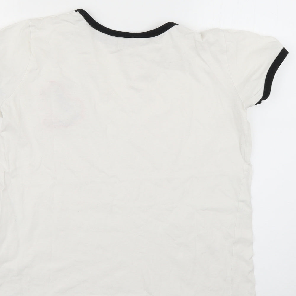 sinsey Womens White   Basic T-Shirt Size M