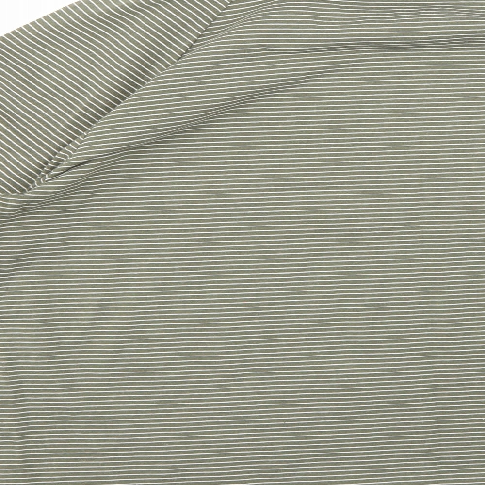 NEXT Womens Green Striped  Basic T-Shirt Size 12