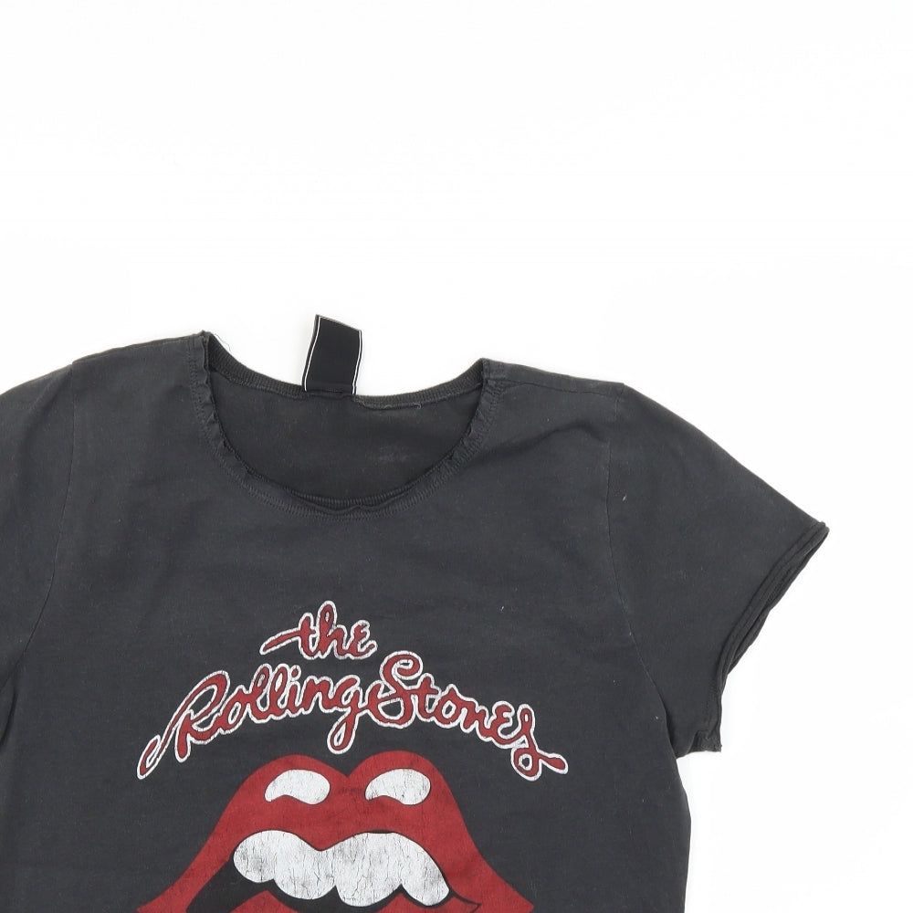 Amplified Womens Grey   Basic T-Shirt Size M