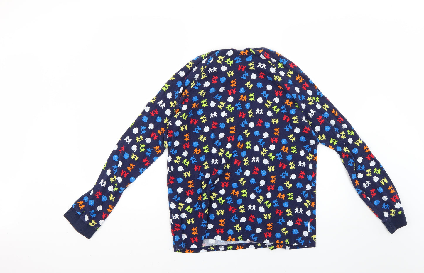 Matalan Mens Multicoloured Geometric   Pyjama Top Size M