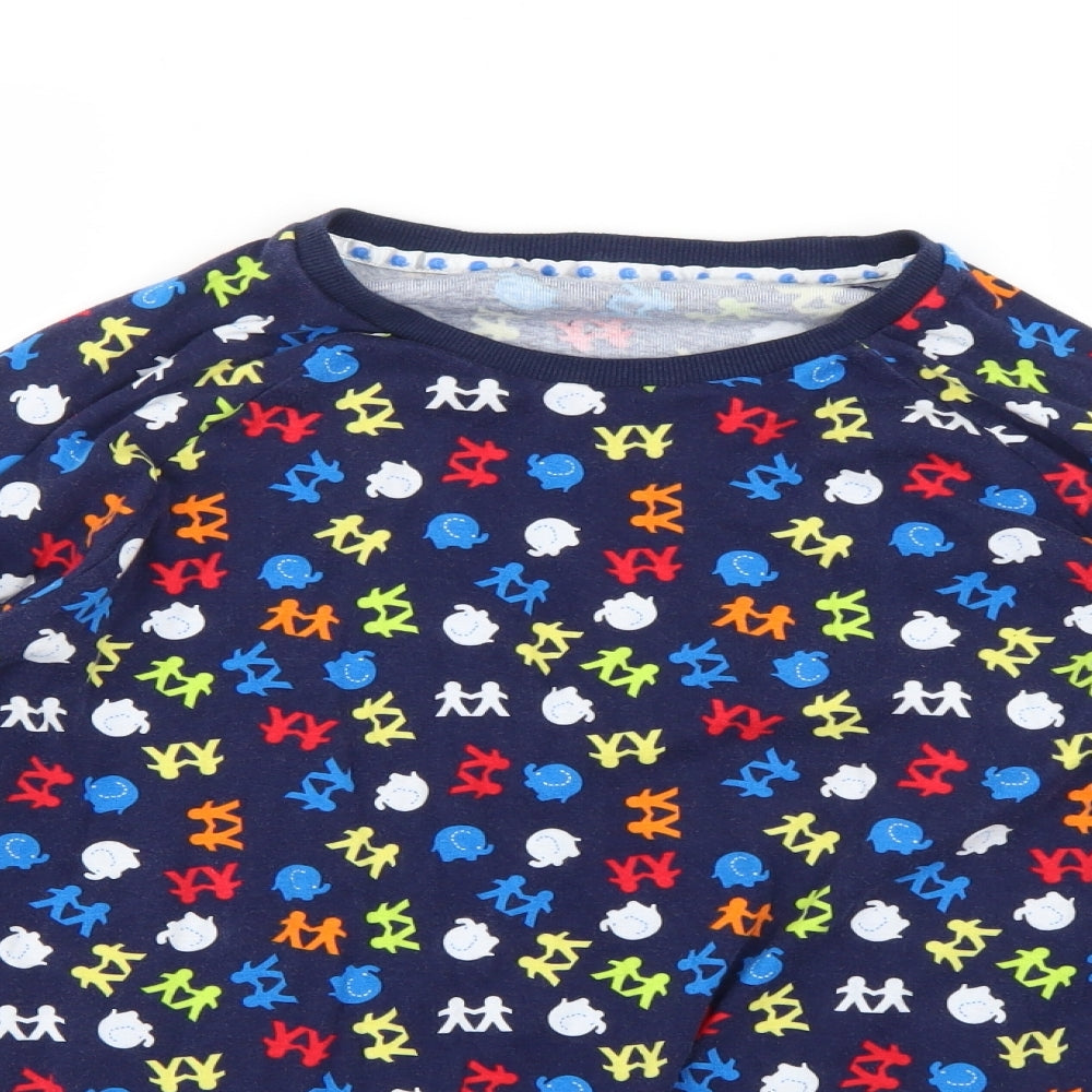 Matalan Mens Multicoloured Geometric   Pyjama Top Size M