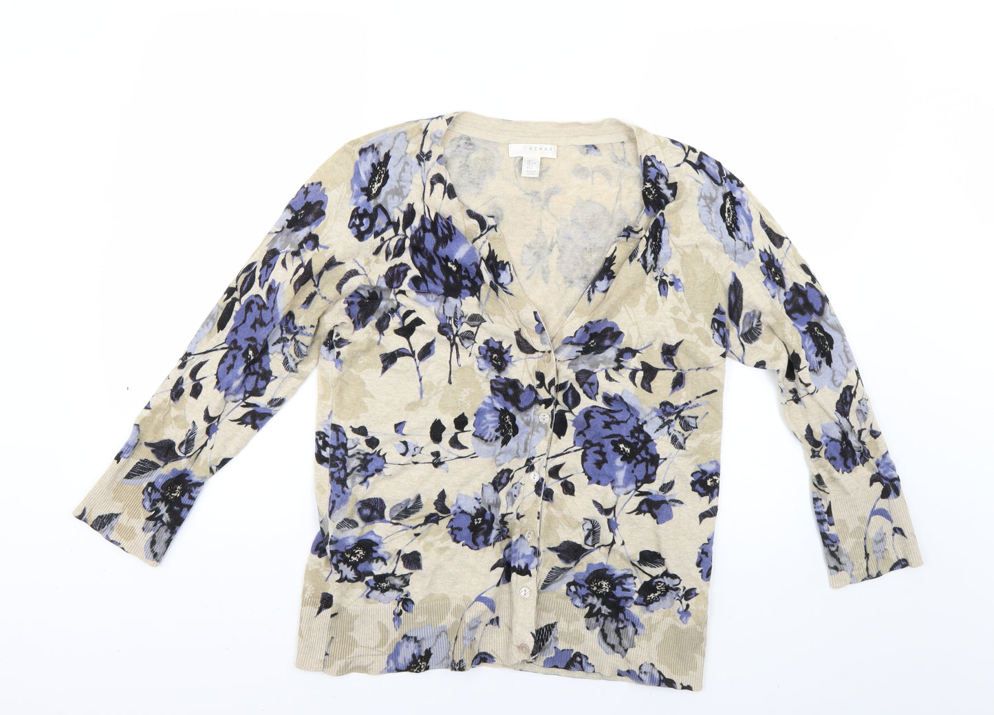 Kenar Womens Multicoloured Floral  Cardigan Jumper Size L