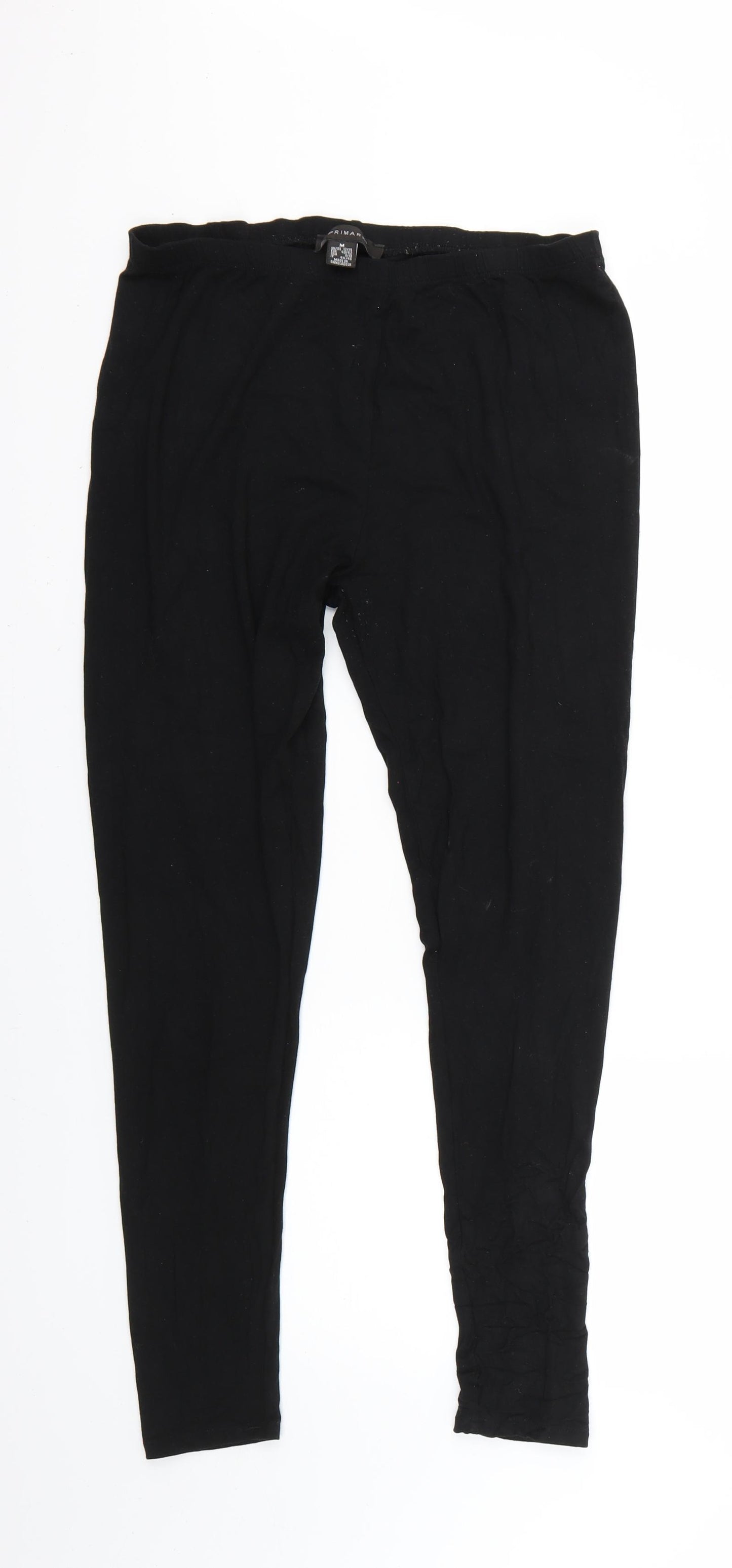 Primark Womens Black   Cropped Leggings Size 14 L26 in