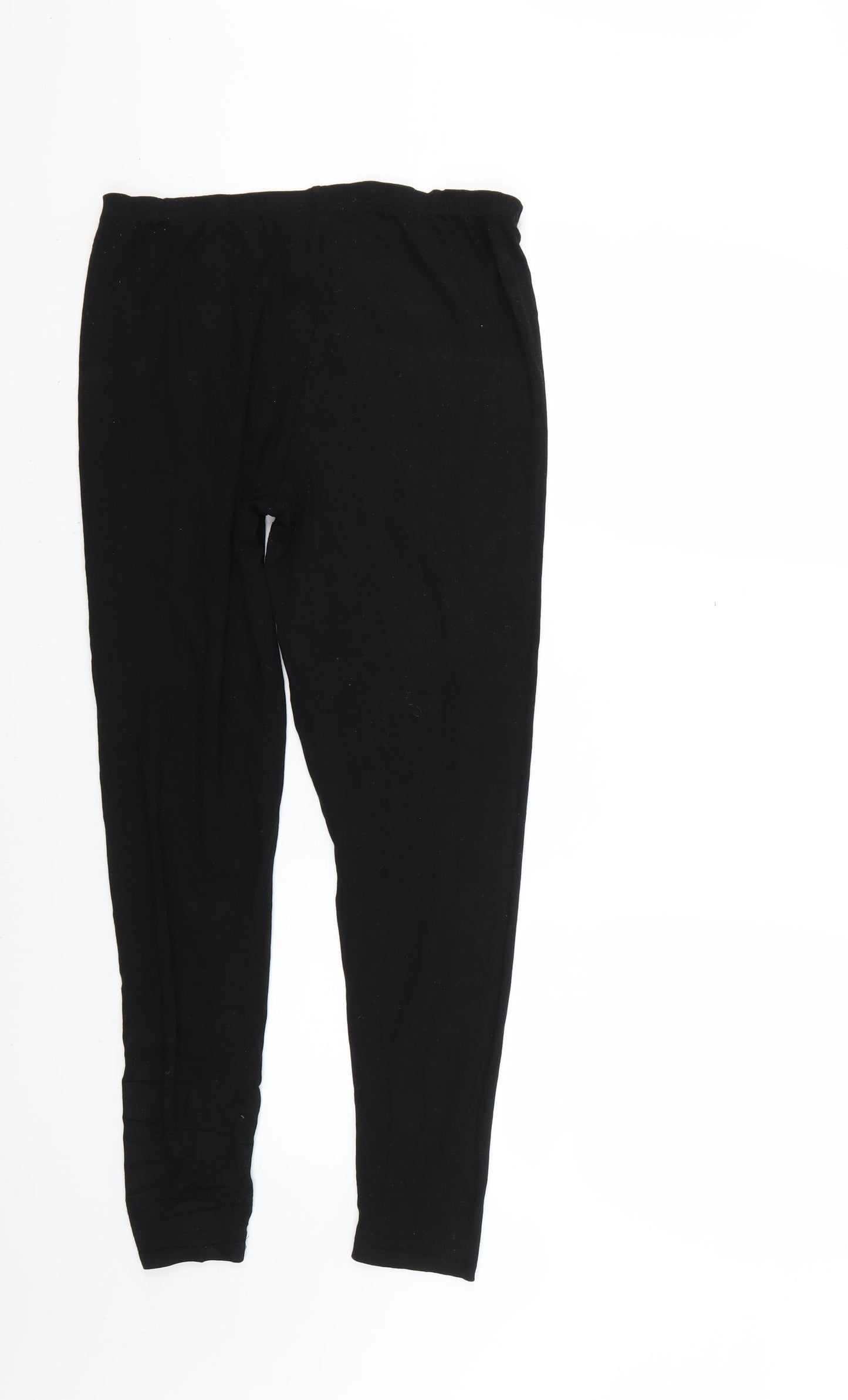 Primark Womens Black   Cropped Leggings Size 14 L26 in