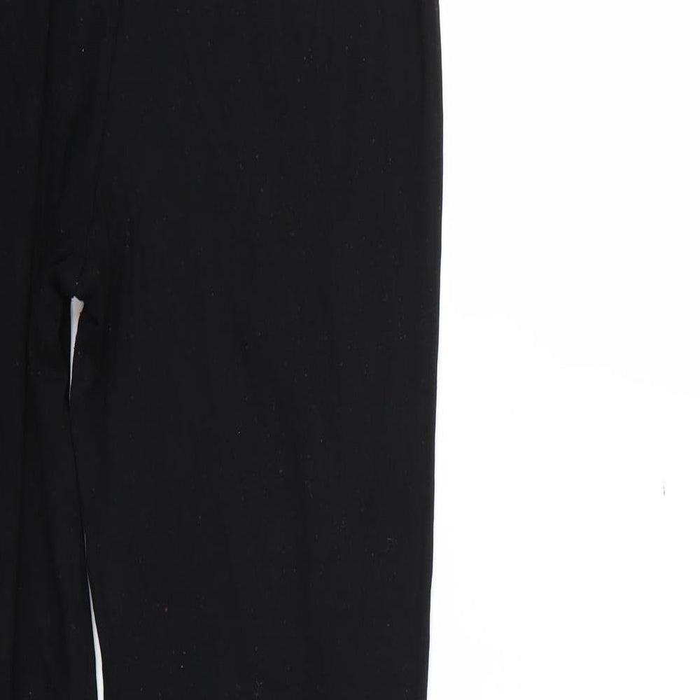 Primark Womens Black   Cropped Leggings Size 14 L26 in