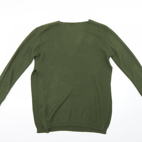 Boohoo Womens Green   Pullover Jumper Size M