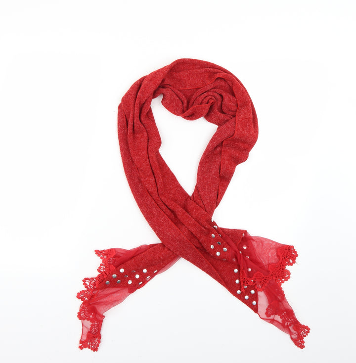 Preworn Womens Red Scarf